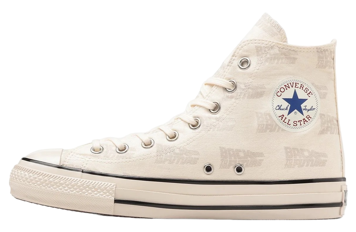 Back To The Future X Converse All Star Us Lg Hi White