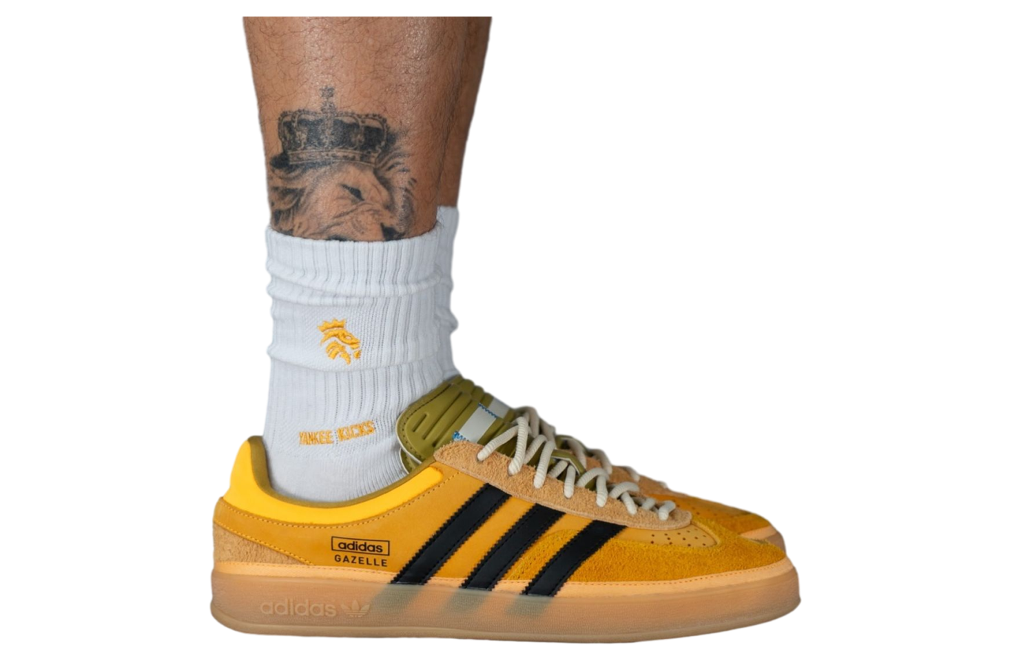 Bad Bunny X Adidas Gazelle Indoor Solar Gold / Core Black
