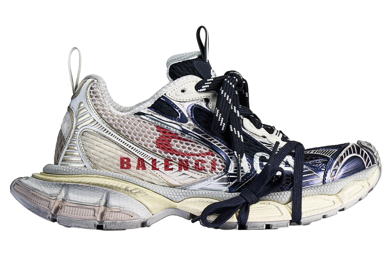 Balenciaga 3xl Split Logo Eggshell / Red