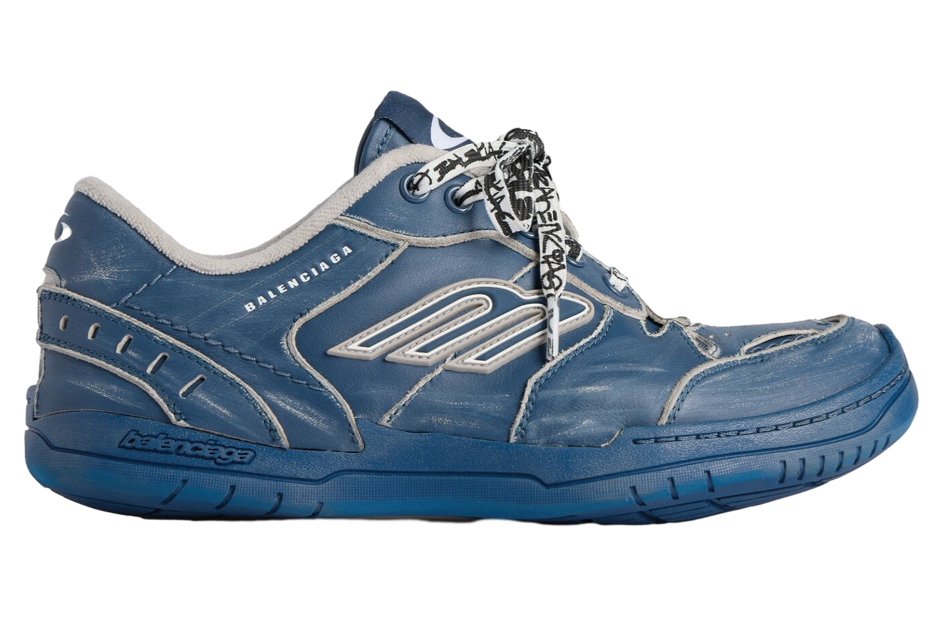 Balenciaga Hamptons Medium Worn-Out Navy / Taupe