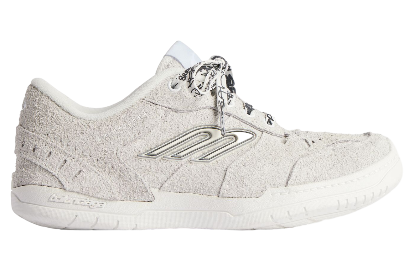 Balenciaga Hamptons Suede Off White / Black