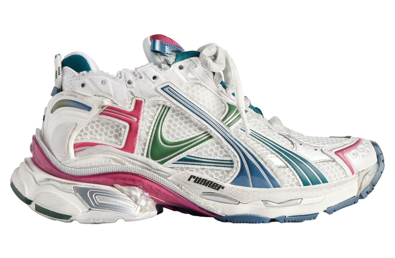 Balenciaga Runner White / Dark Green - Oct 2025