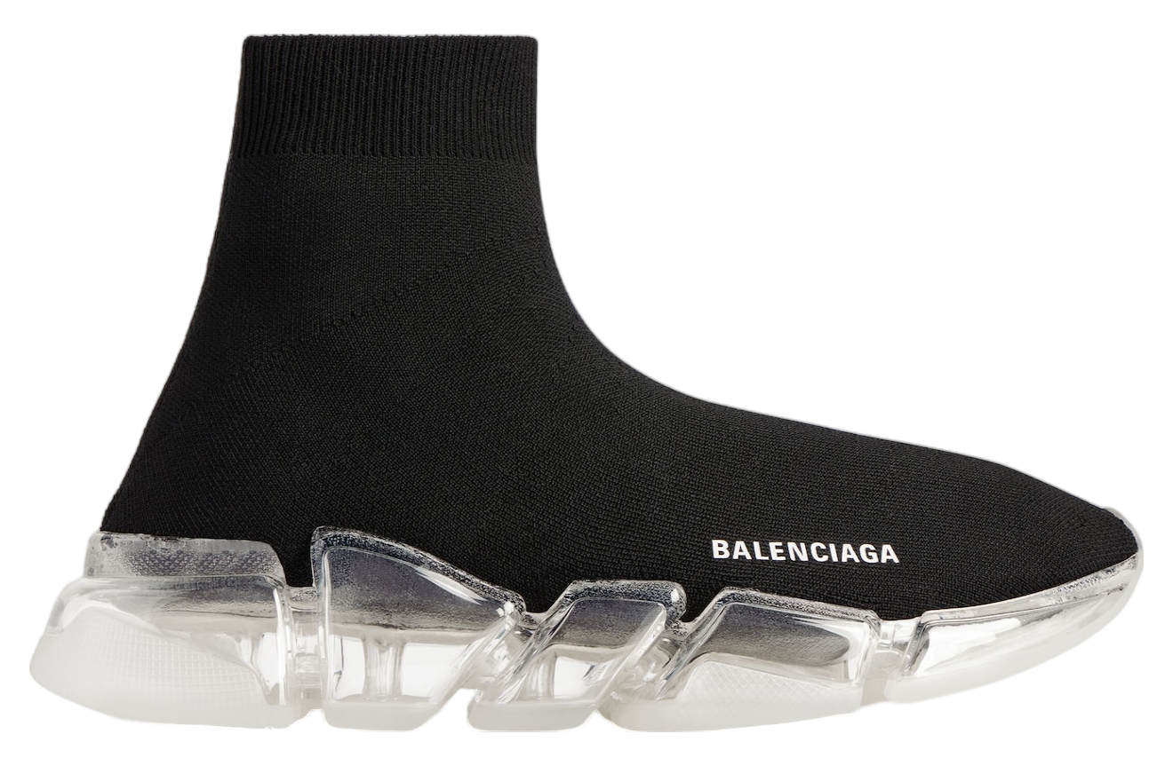 Balenciaga Speed 2.0 Full Clear Sole Recycled Knit Black / Clear