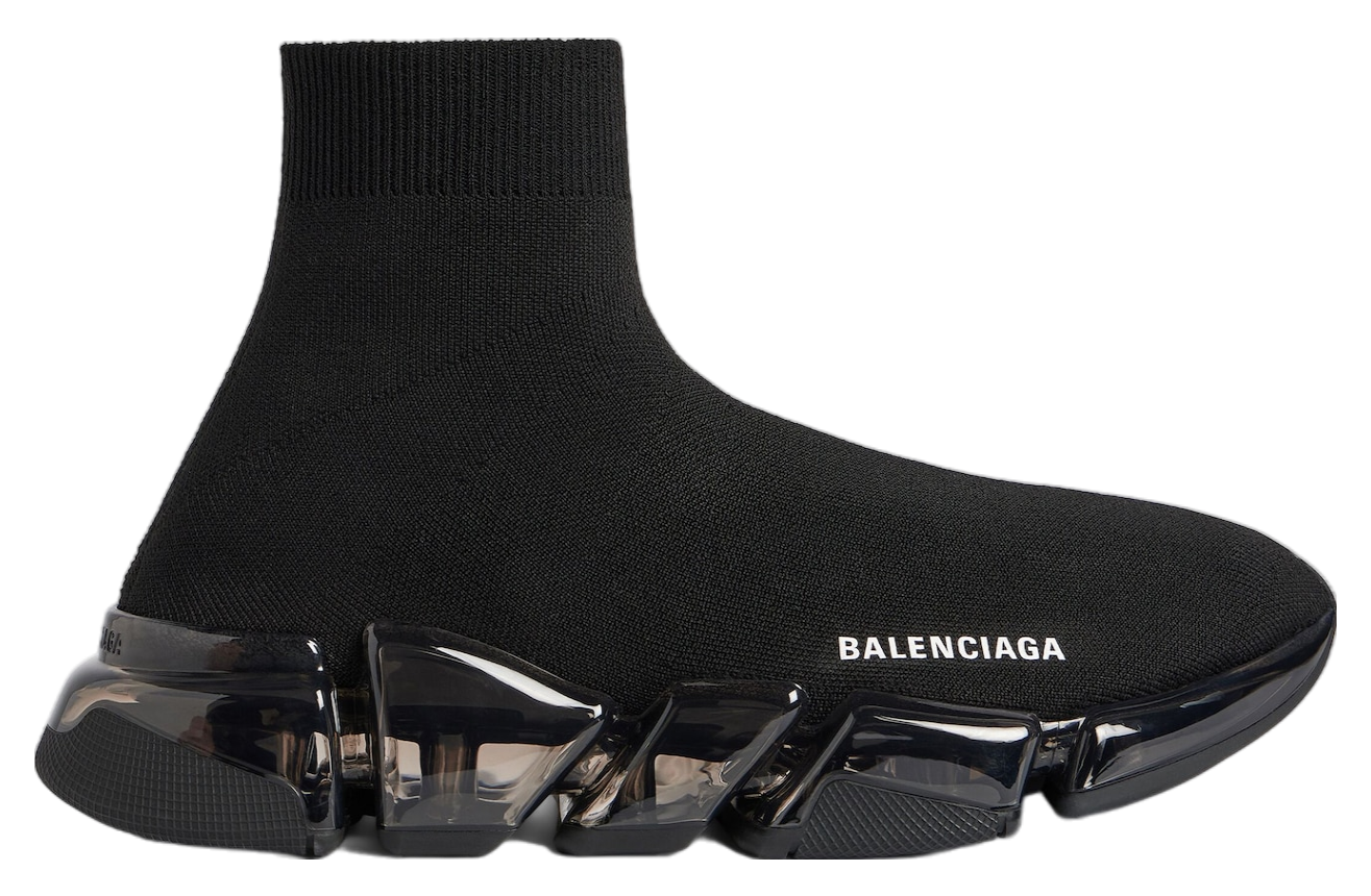 Balenciaga Speed 2.0 Full Clear Sole Recycled Knit Black