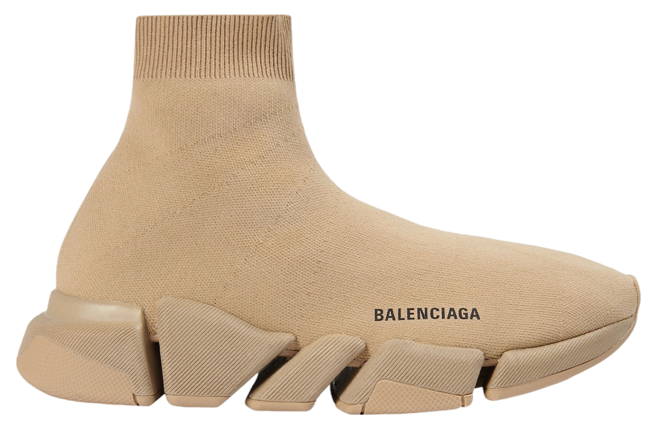 Balenciaga Speed 2.0 Monocolor Recycled Knit Beige