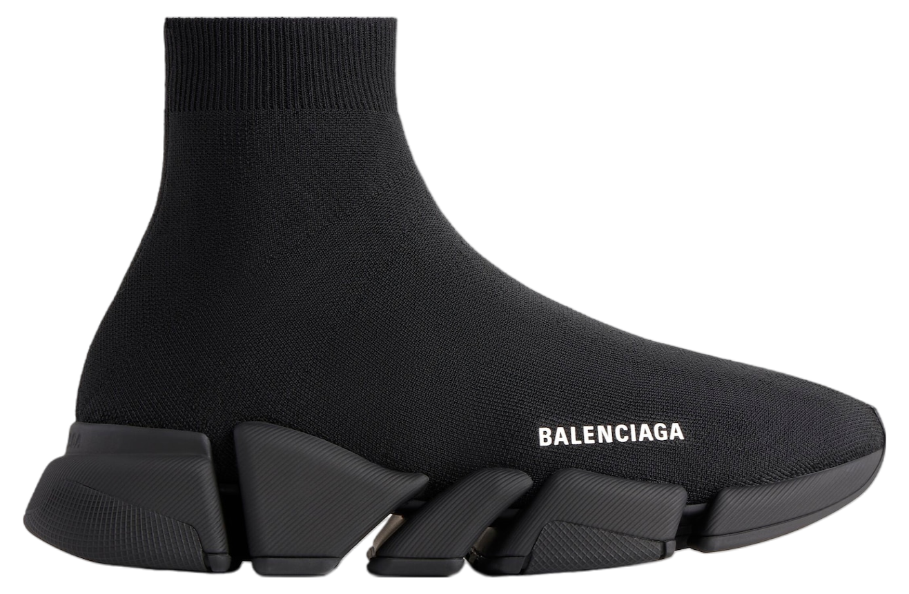 Balenciaga Speed 2.0 Monocolor Recycled Knit Black