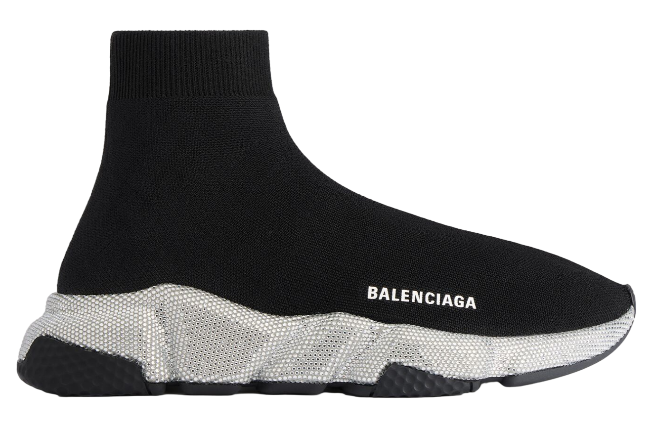 Balenciaga Speed Recycled Knit With Rhinestones Black