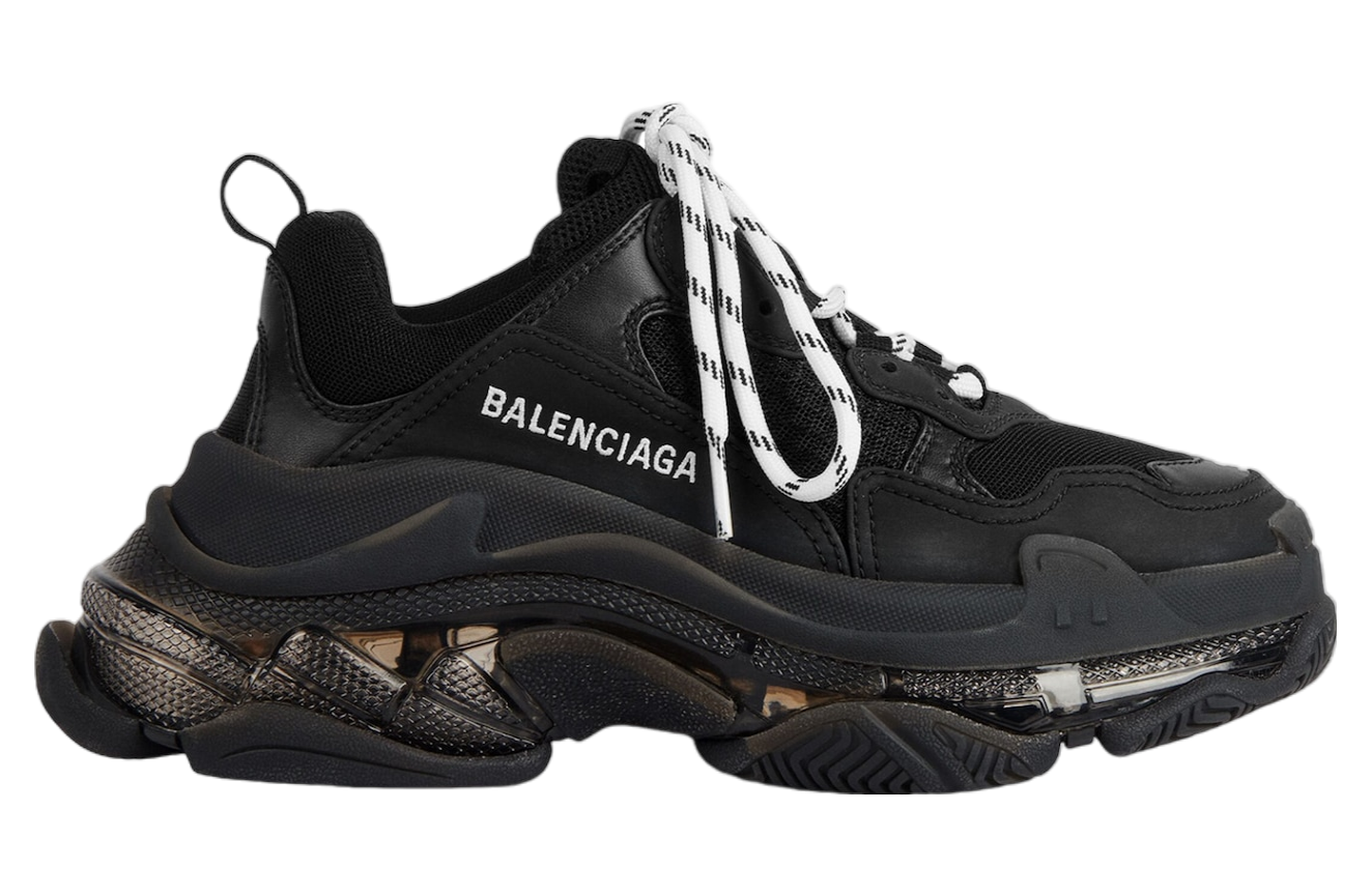 Balenciaga triple s black real best sale