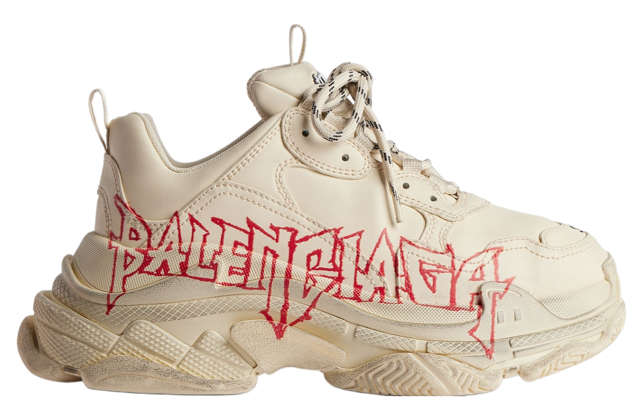 Balenciaga Triple S Diy Metal White / Red