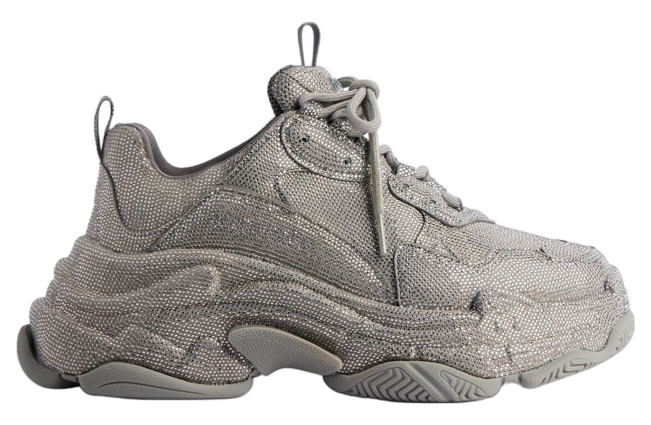 Balenciaga Triple S With Rhinestones WMNS Dark Grey Dec 2024 524039W2TST1249 KicksOnFire