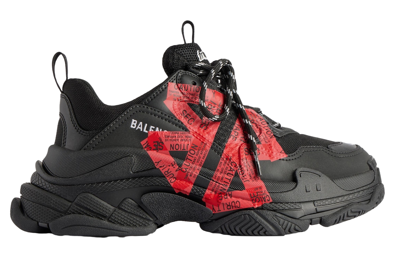 Balenciaga Triple S WMNS Black / Red - Aug 2025