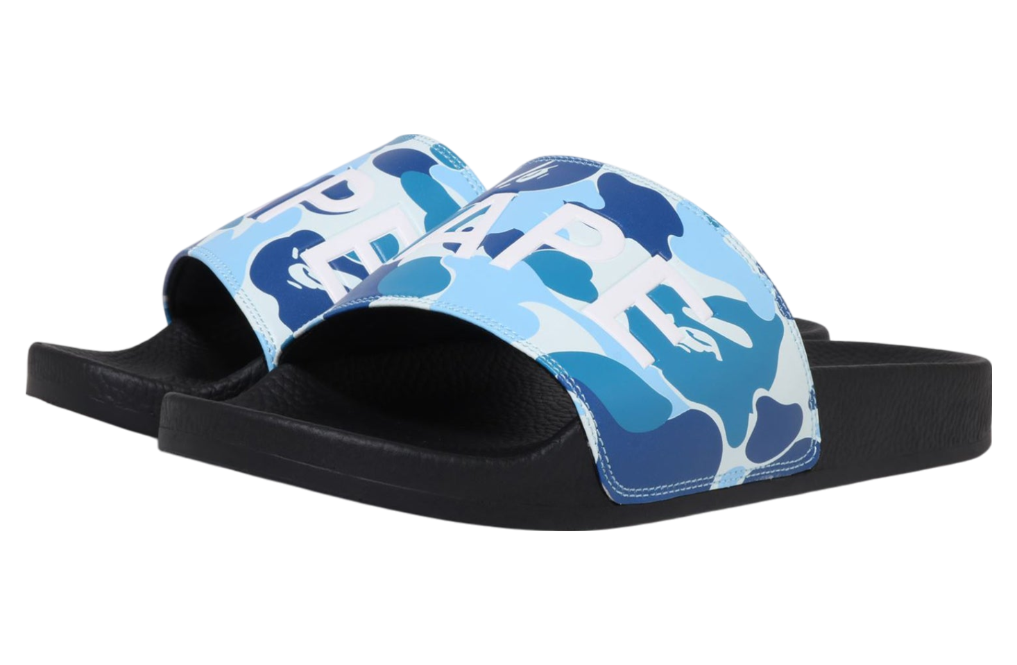 Bape Abc Camo Slide Sandals Blue - May 2025 - 1J30-191-010