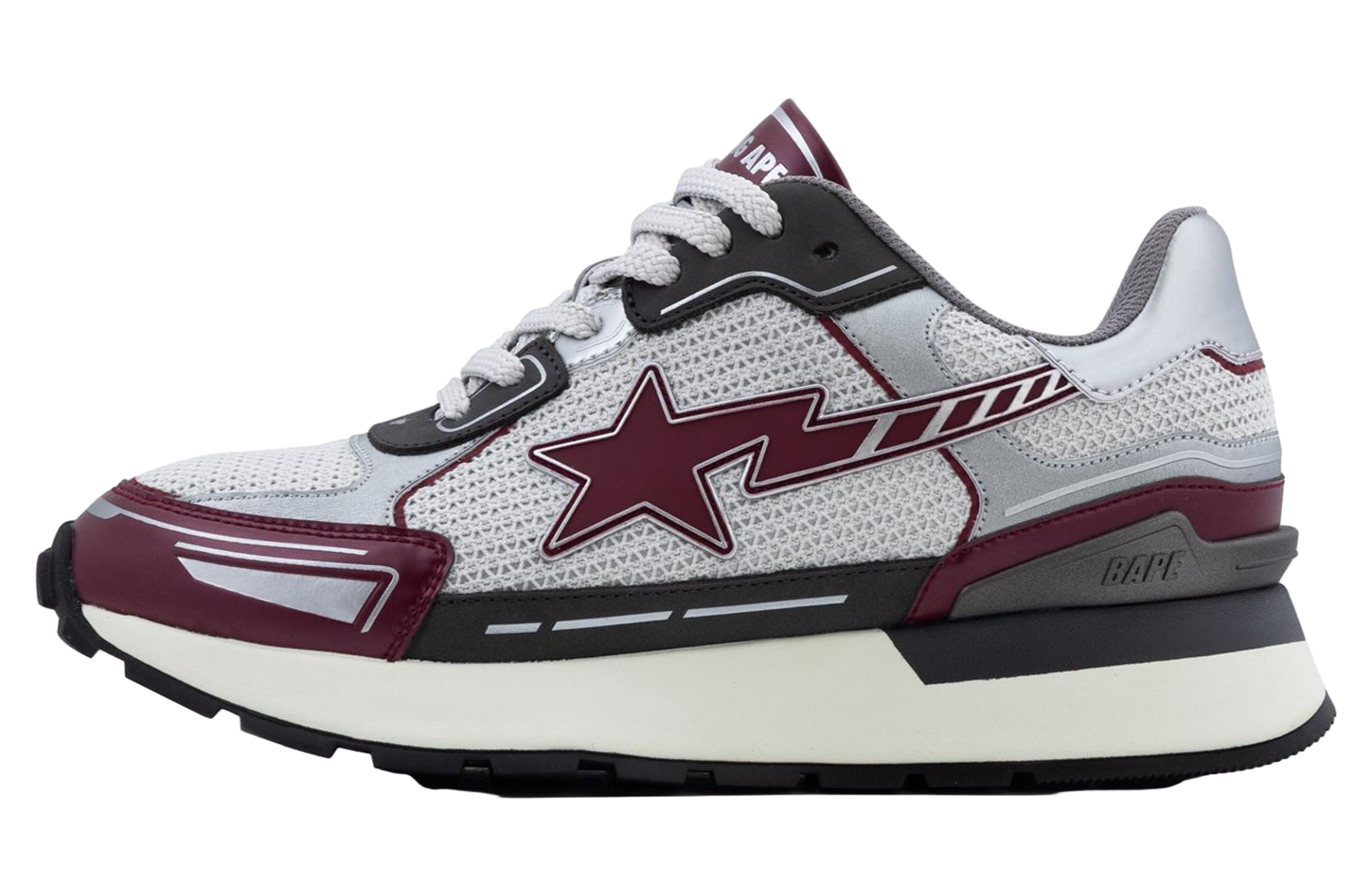 Bape Cross Sta #1 WMNS Burgundy