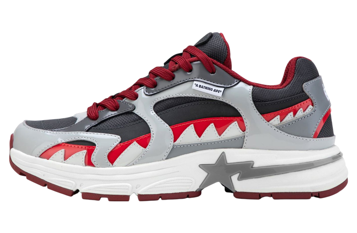 Bape Shark Sta #3 Gray / Red