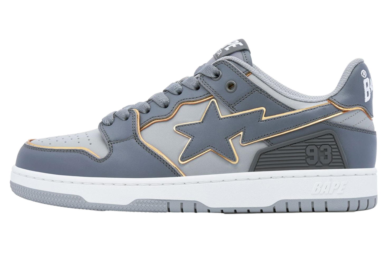 Bape Sk8 Sta #3 WMNS Gray / Orange