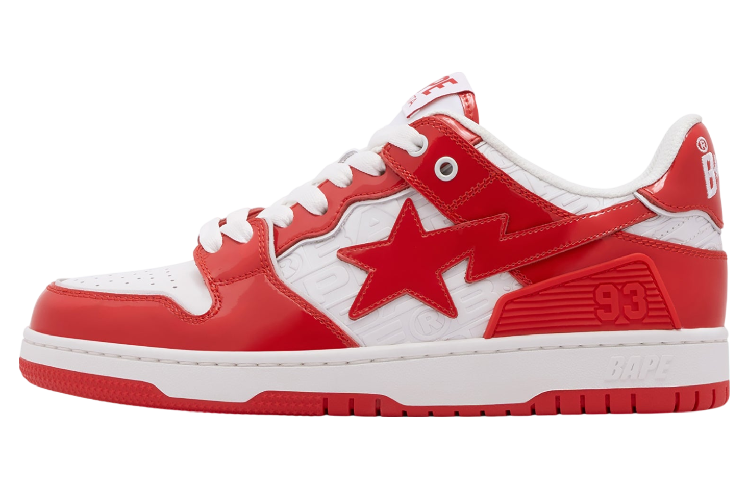 Bape Sk8 Sta #5 Red / White