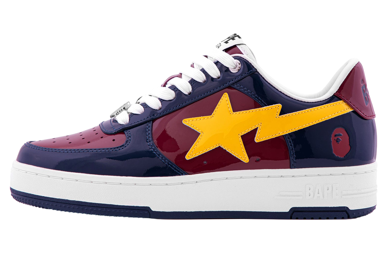 Bape Sta #5-1 Burgundy / Yellow