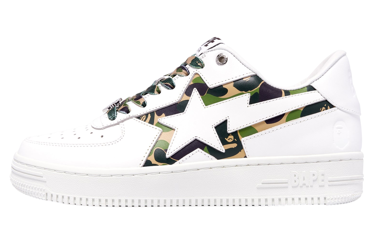 Bape Sta Icon Abc Camo Green