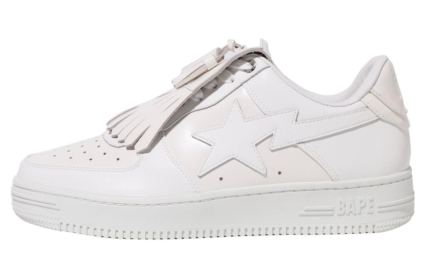 Bape Sta Quilt Tassel White