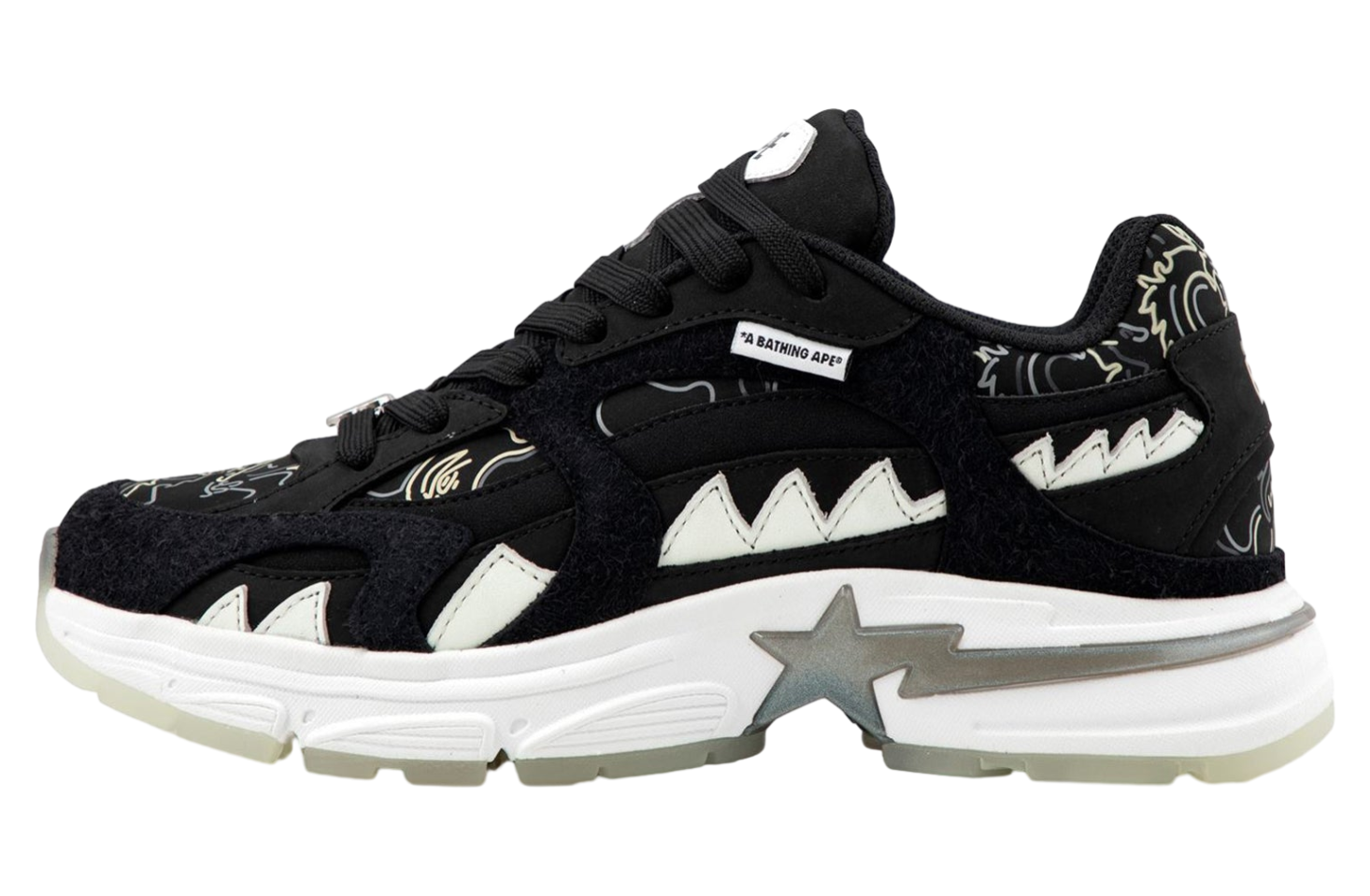 Bape X 88rising Shark Sta WMNS Black - Aug 2025 - 1L23-291