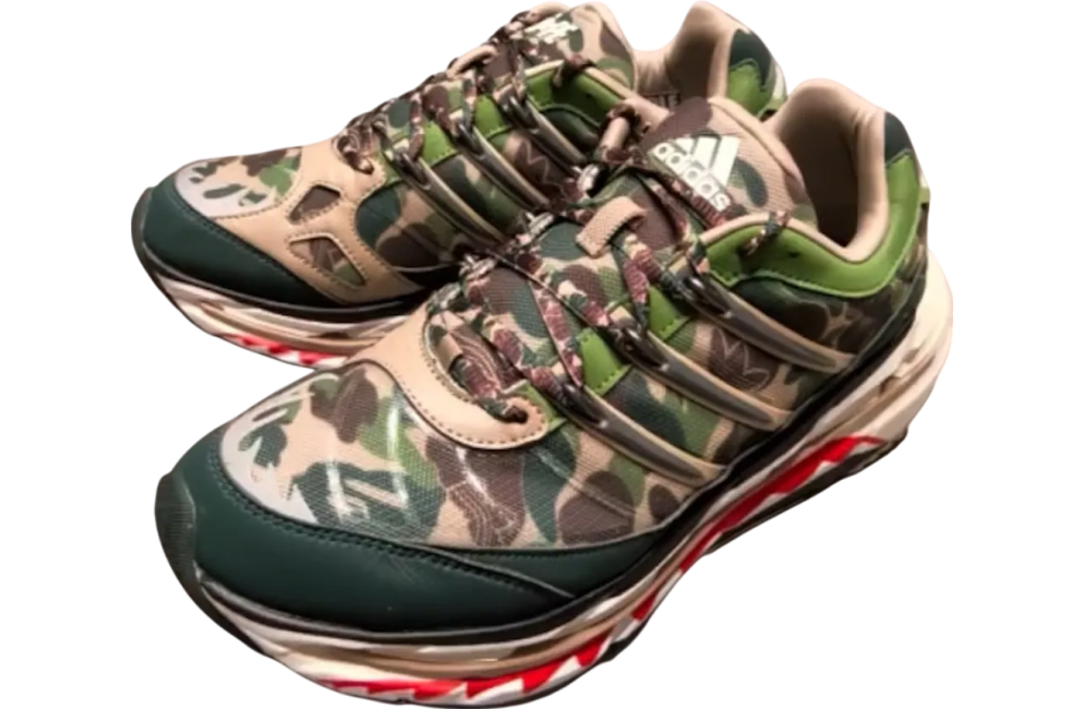 Bape X Adidas Adistar Hrmy Green Camo