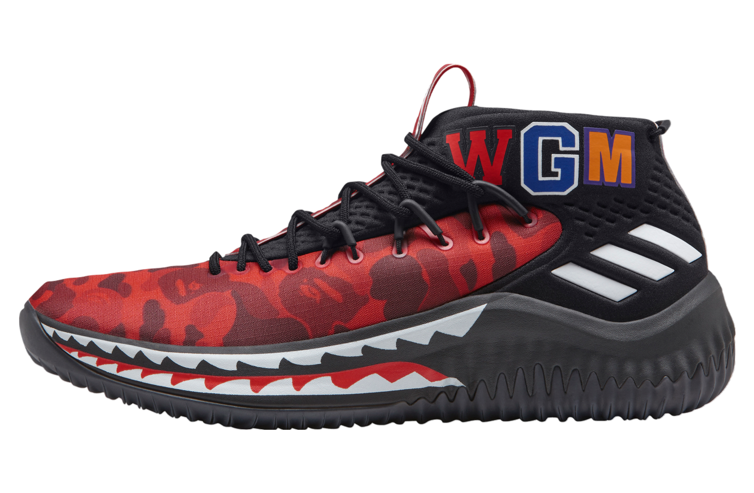 Bape x adidas Dame 4 Red Camo