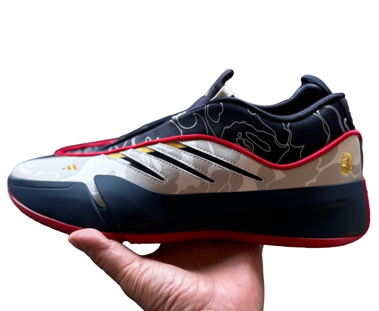 Bape X Adidas Dame 9 Olympic