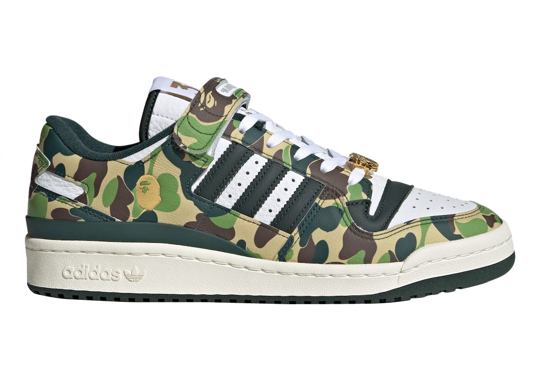 BUY BAPE X Adidas Forum 84 Low 30th Anniversary Green Camo