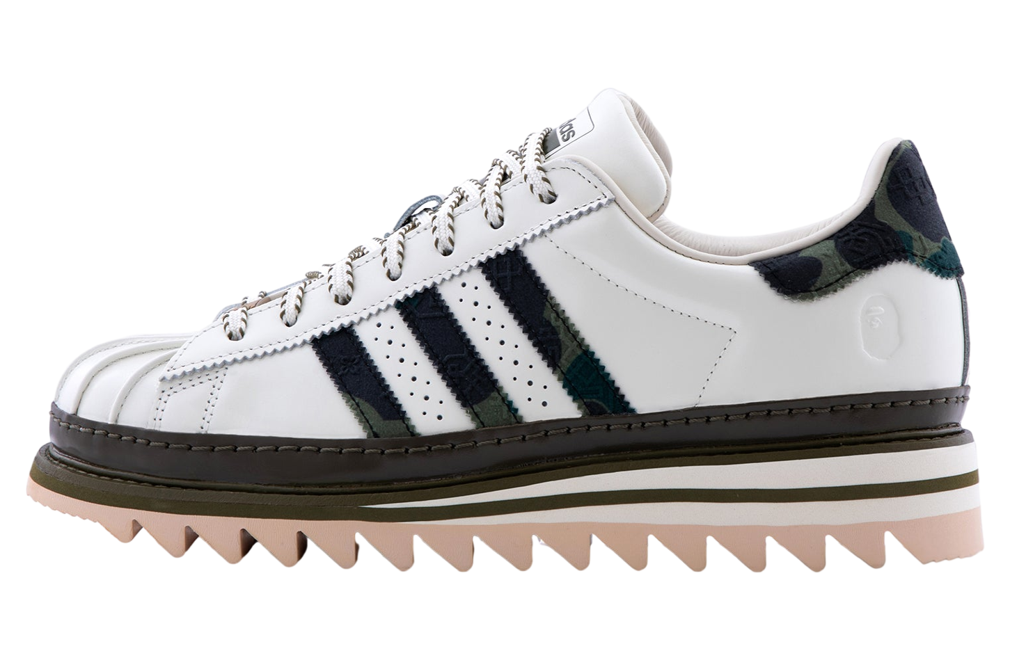 Bape X Clot Superstar BY Edison Chen White