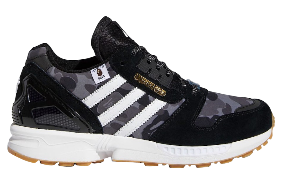 BAPE x Undefeated x adidas ZX 8000 Black
