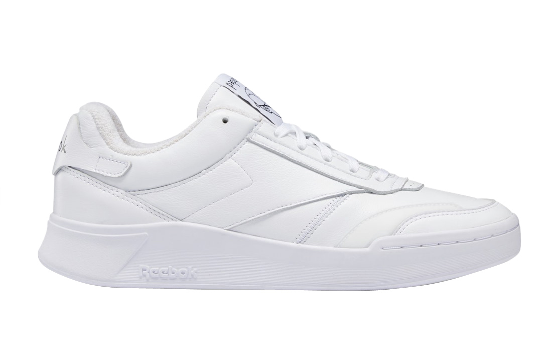 Reebok club c 85 trainers cheap in white with iridescent back