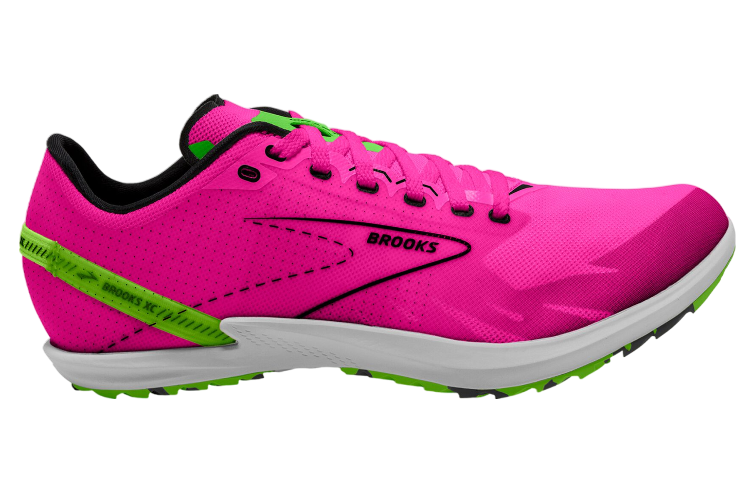 Brooks Draft XC Spikeless Pink Glo / Green