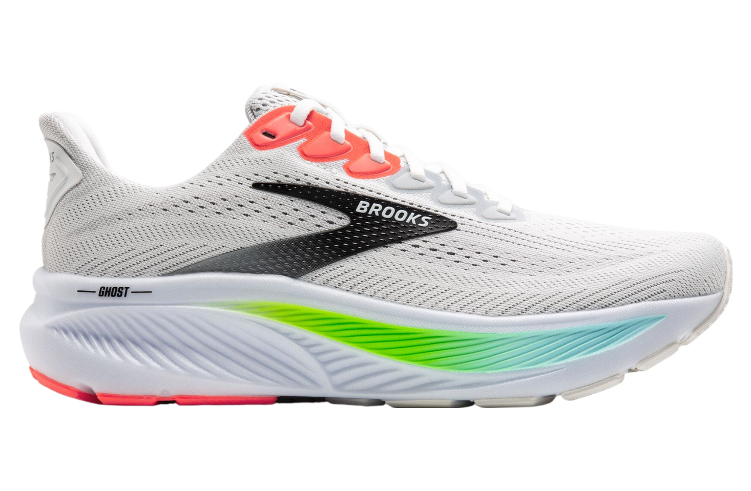 Brooks Ghost 17 White / Pink Clay