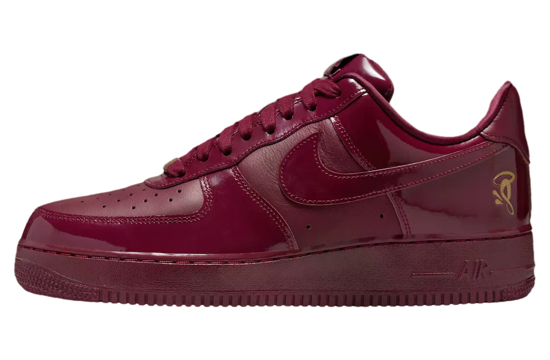 Central Cee x Nike Air Force 1 Low Dark Beetroot / Metallic Gold
