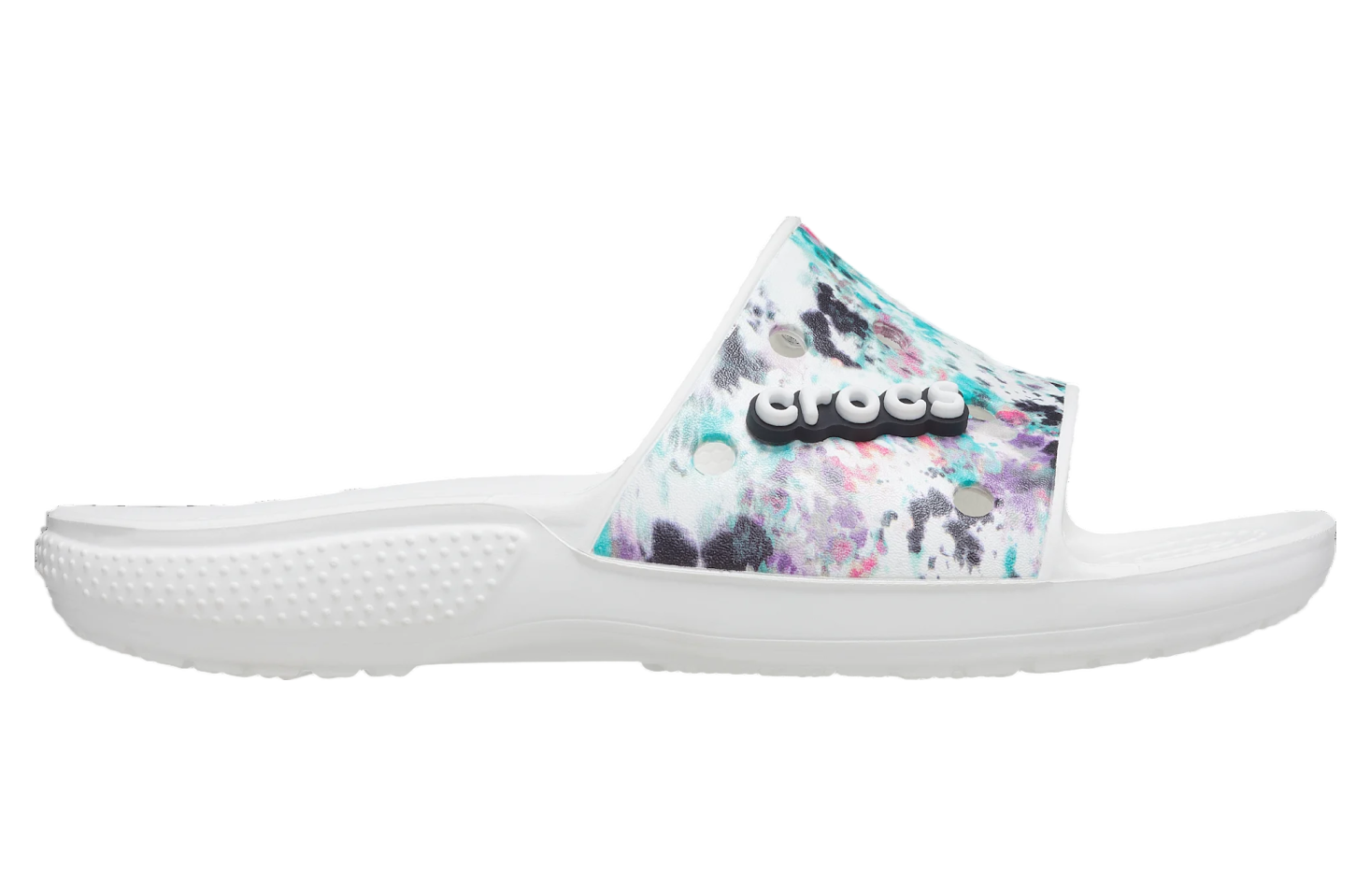 Classic Crocs Tie-Dye Graphic Slide Multi / White