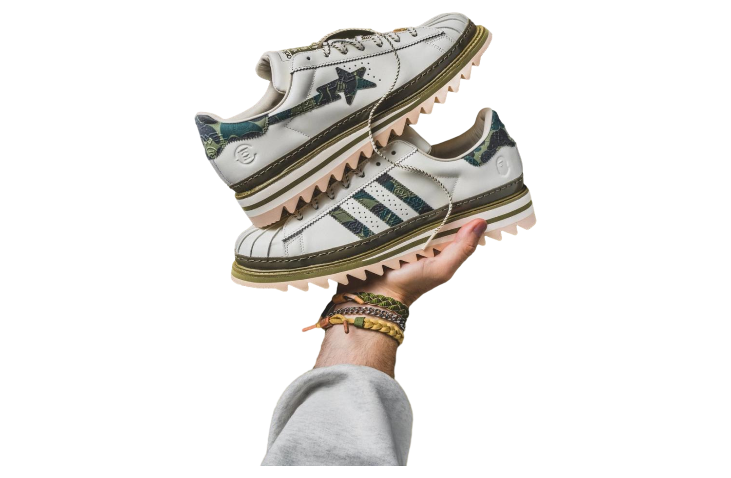 Clot x BAPE x Adidas Superstar