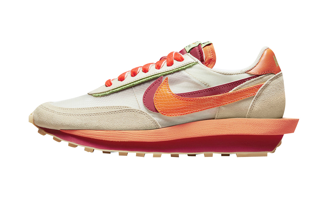 Clot x Sacai x Nike LDWaffle Orange Blaze DH1347-100