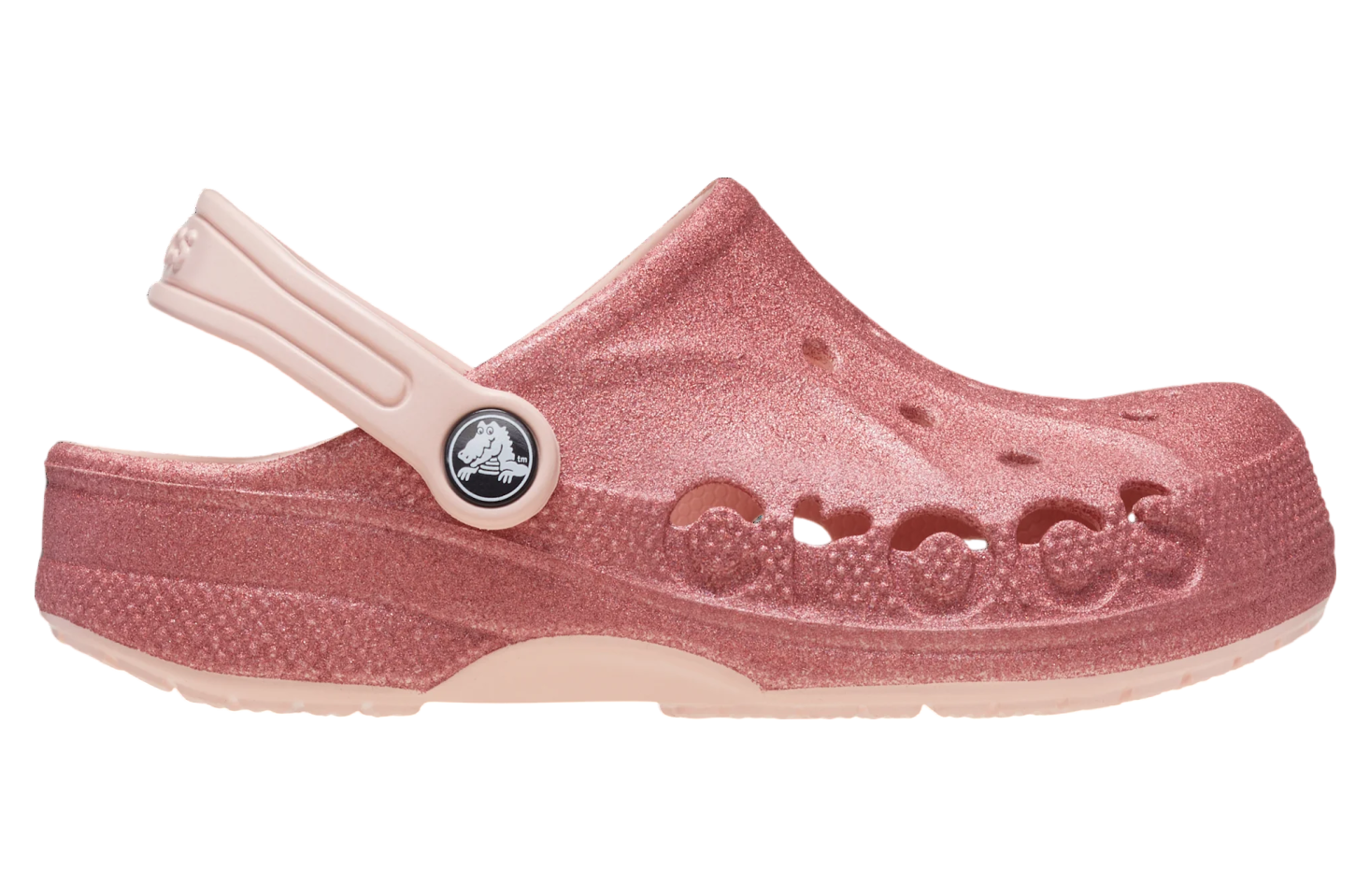 Crocs Baya Glitter Clog GS Pink Rose