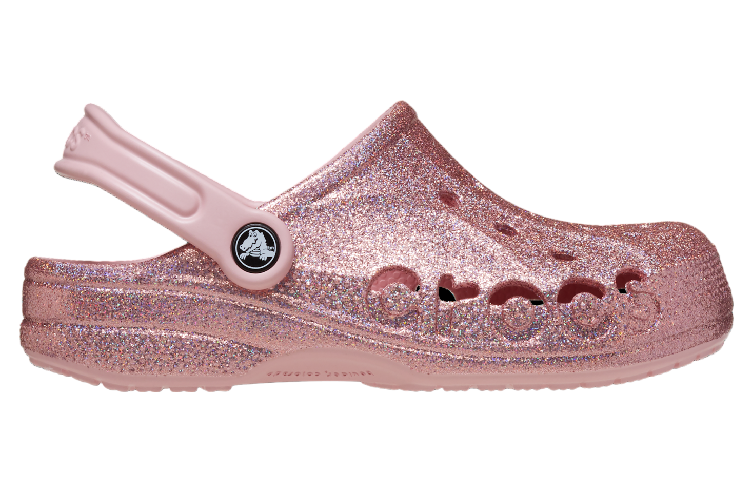 Crocs Baya Glitter Clog Petal Pink