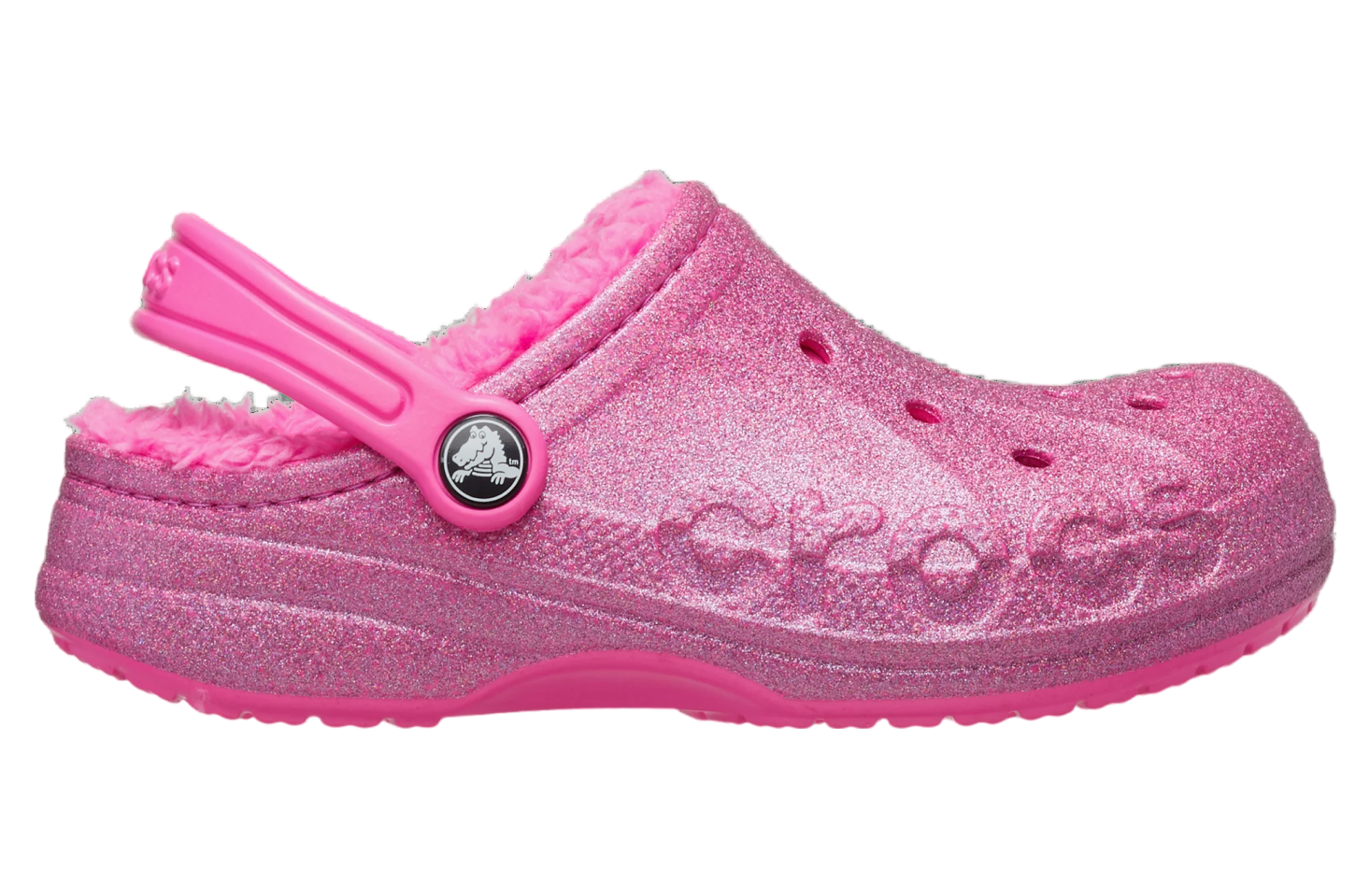 Crocs Baya Lined Glitter Clog GS Electric Pink