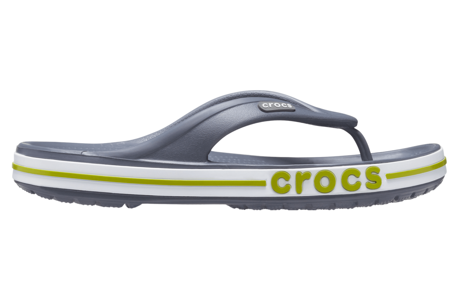 Crocs Bayaband Flip Charcoal / Volt Green