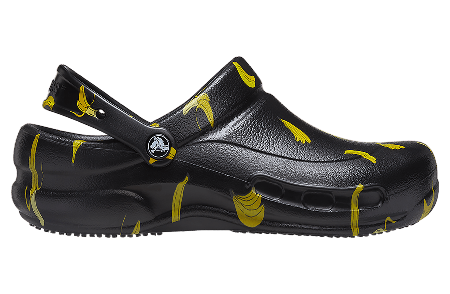 Crocs Bistro Graphic Slip Resistant Work Clog Black / Yellow