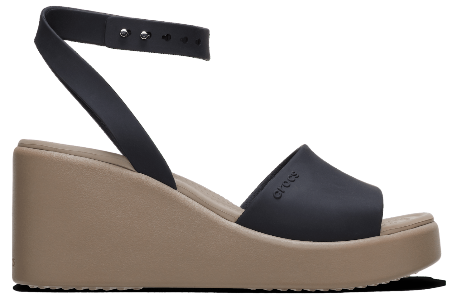 Crocs Brooklyn Ankle Strap Wedge WMNS Black / Mushroom