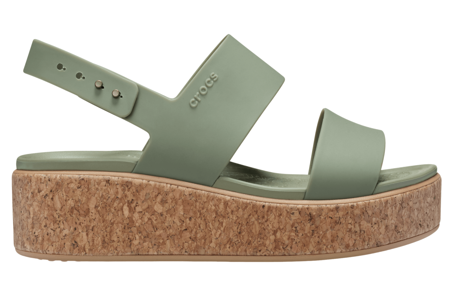 Crocs Brooklyn Cork Low Wedge WMNS Cargo