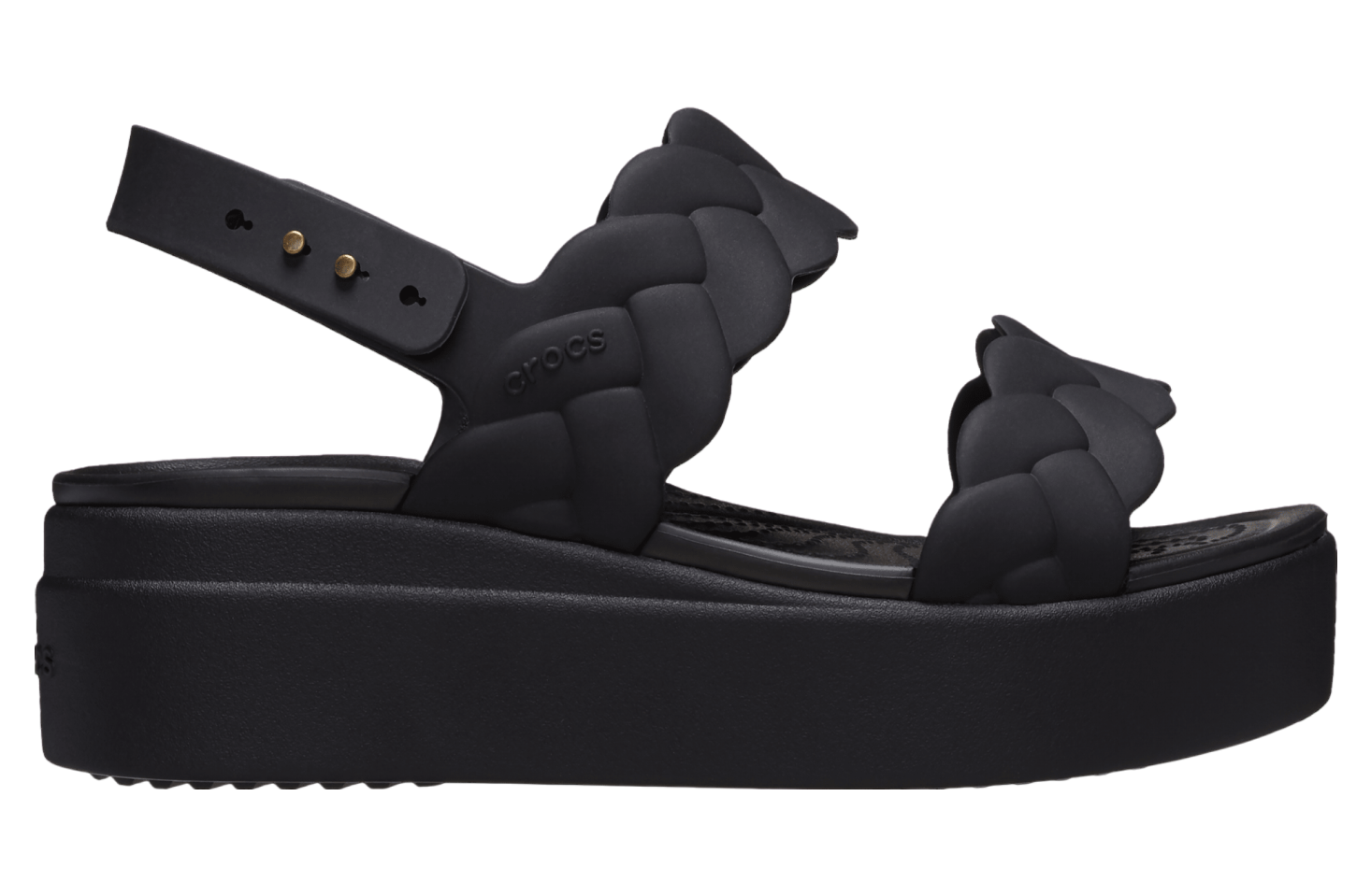 Crocs Brooklyn Woven Low Wedge WMNS Black