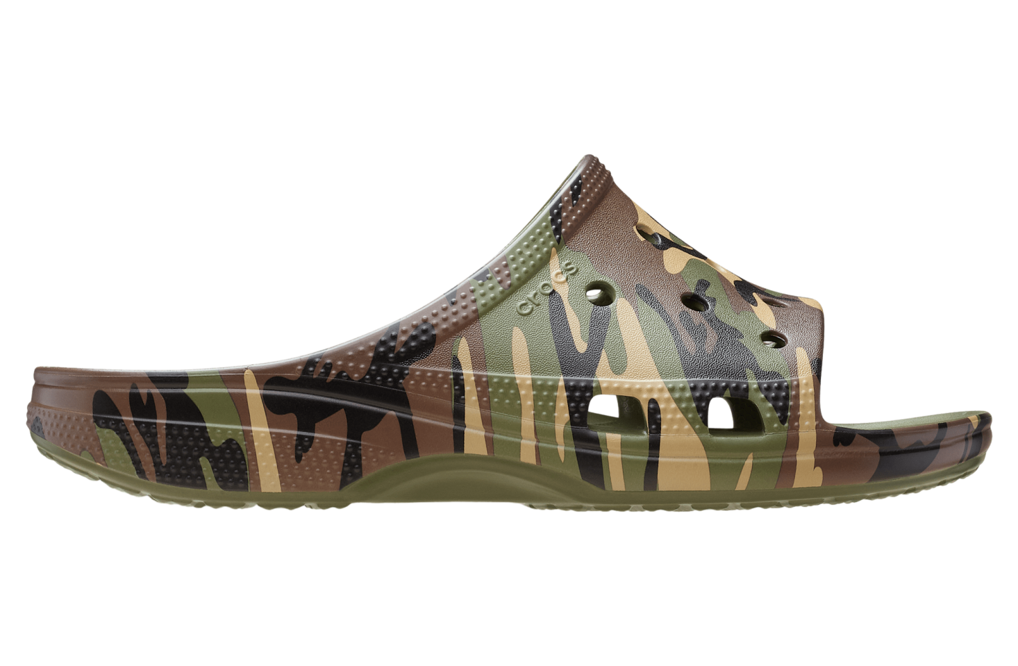 Crocs Camouflage Saturday Slide Army Green / Multi