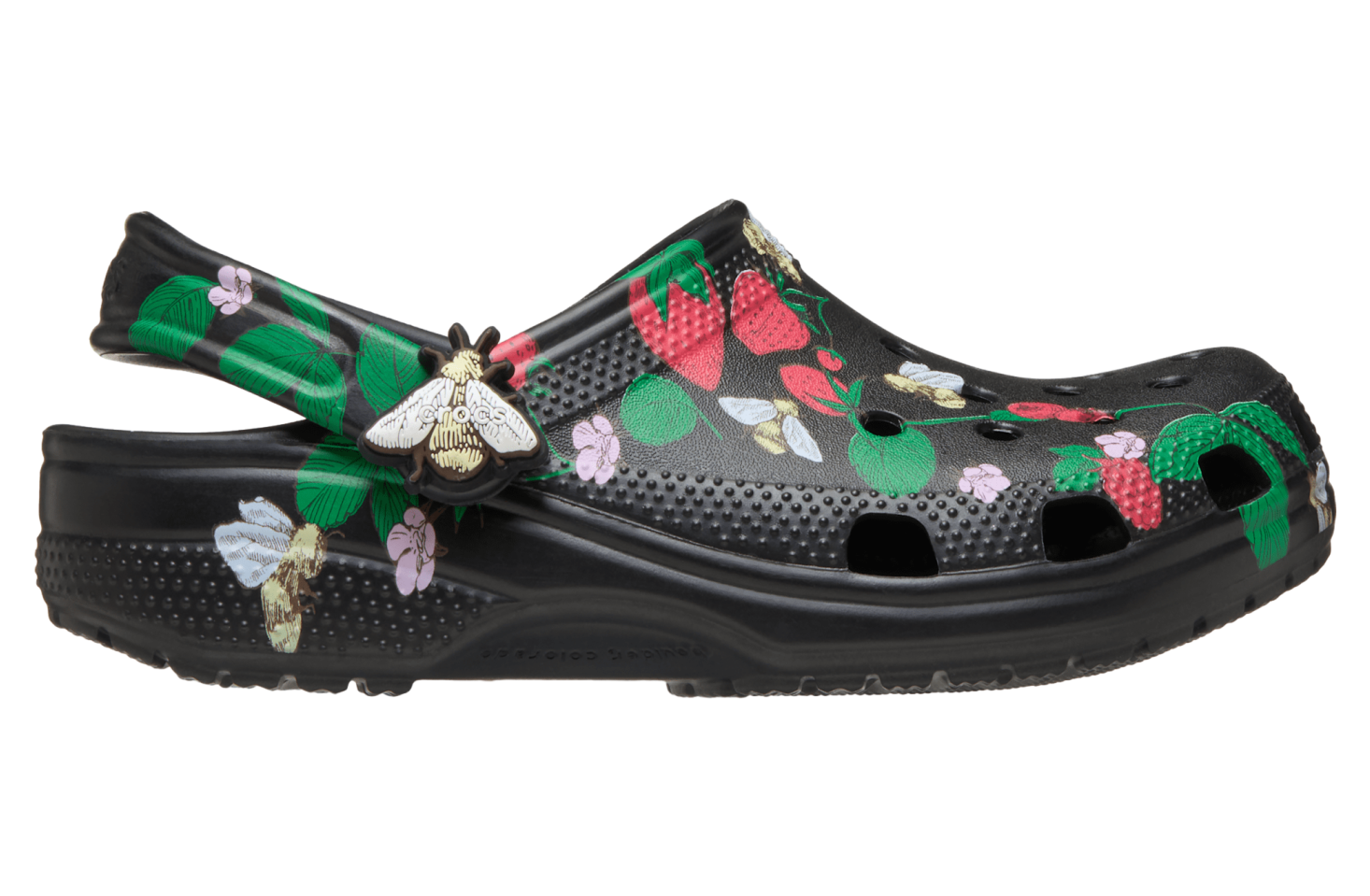 Crocs Classic Berries & Bees Clog Black