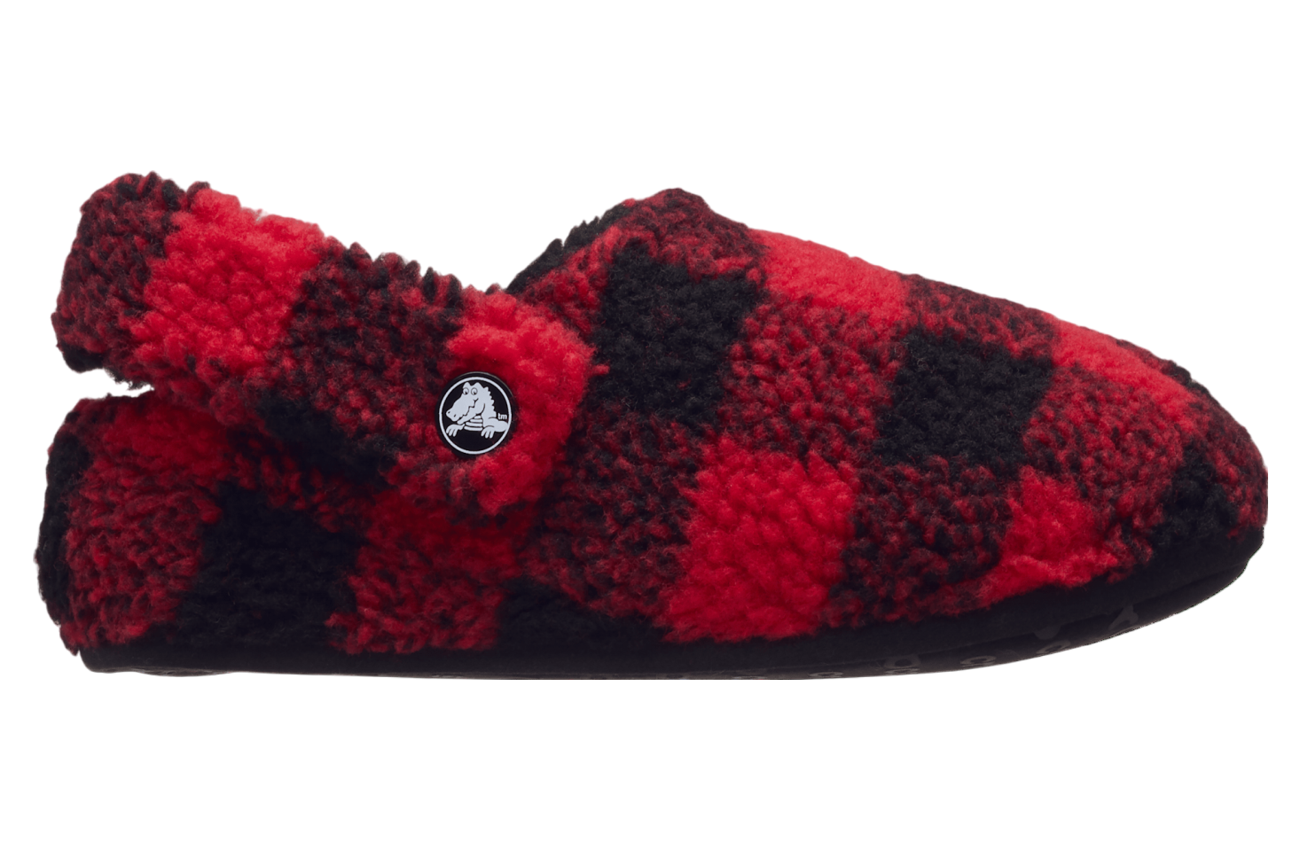 Crocs Classic Buffalo Check Cozzzy Slipper GS Varsity Red / Black