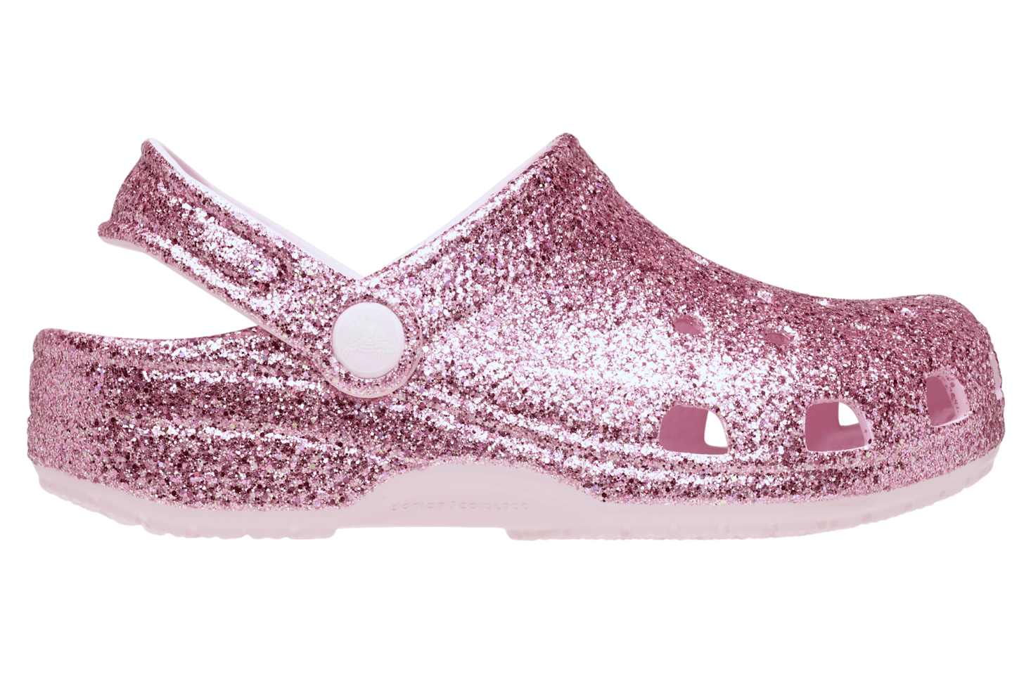 Crocs Classic Chunky Glitter Clog GS Pink Milk