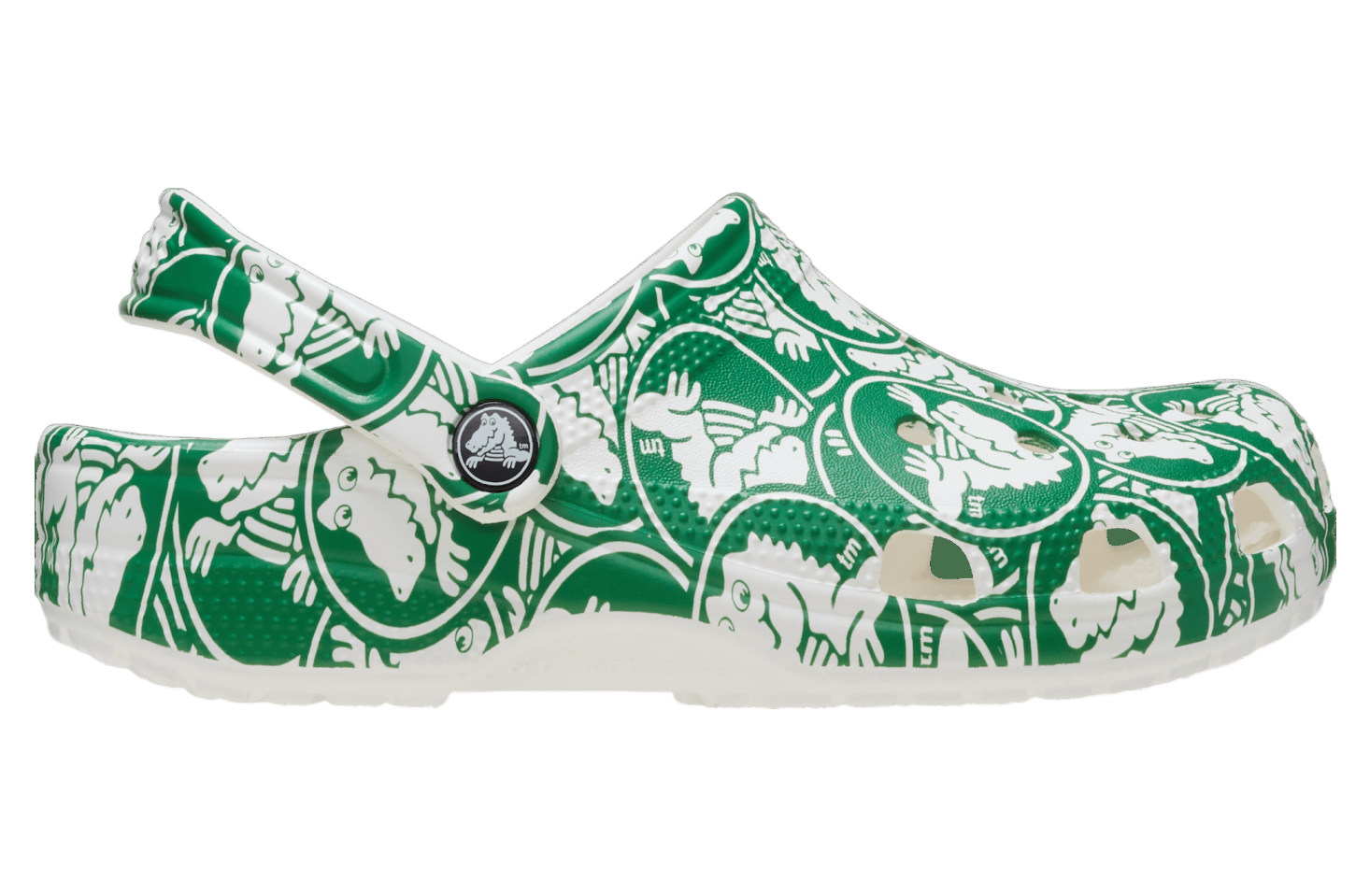 Crocs Classic Duke Print Clog Green Ivy